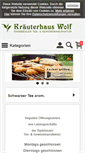 Mobile Screenshot of kraeuterhaus-wolf.de