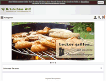 Tablet Screenshot of kraeuterhaus-wolf.de